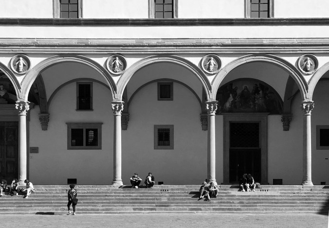 ospedale loggia 1 b+w